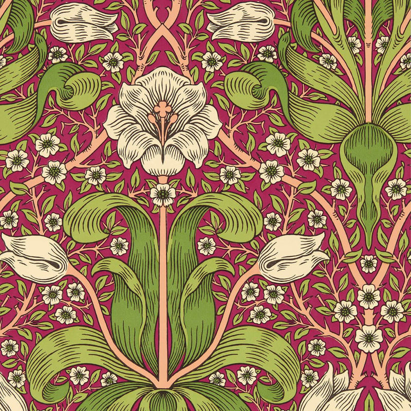 217337 Spring Thicket Bedford Park Maraschino Cherry Wallpaper by Morris & Co
