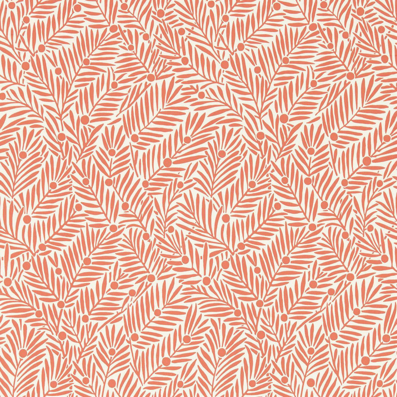 217348 Yew & Aril Bedford Park Watermelon Wallpaper by Morris & Co