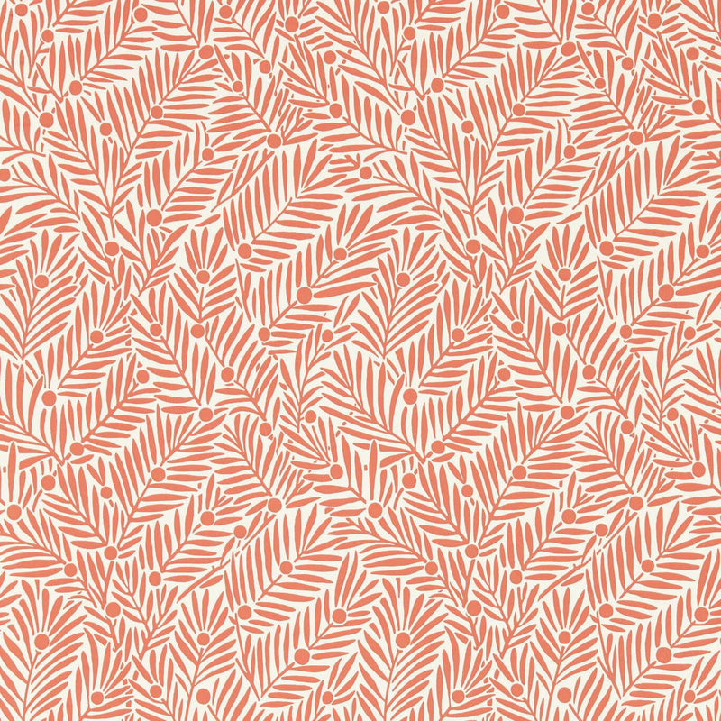 217348 Yew & Aril Bedford Park Watermelon Wallpaper by Morris & Co