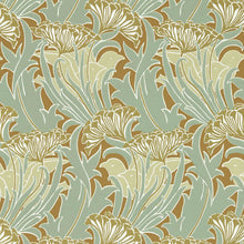 217354 Laceflower Bedford Park Tobacco & Pistachio Wallpaper by Morris & Co