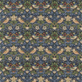 Strawberry Thief Archive Prints Indigo/Mineral Fabric by Morris & Co