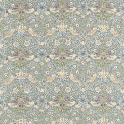 Strawberry Thief Archive Prints Slate/Vellum Fabric by Morris & Co