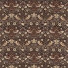 220315 Strawberry Thief Archive Prints Grape/Gold Fabric by Morris & Co