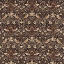 220315 Strawberry Thief Archive Prints Grape/Gold Fabric by Morris & Co