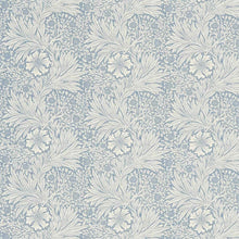 220321 Marigold Archive Prints China Blue/Ivory Fabric by Morris & Co
