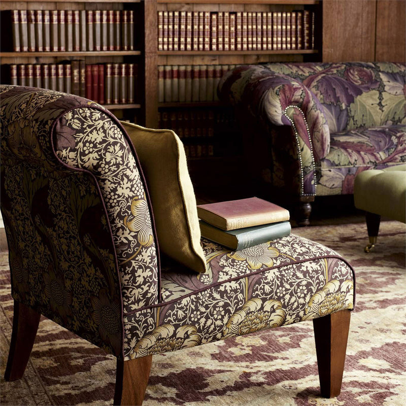 220323 Kennet Archive Prints Grape/Gold Fabric by Morris & Co