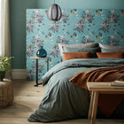 2210-160-02 Essence Aquamarine Teal Wallpaper By 1838 Wallcoverings