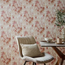 2210-162-02 Essence Cascade Mango Red Wallpaper By 1838 Wallcoverings