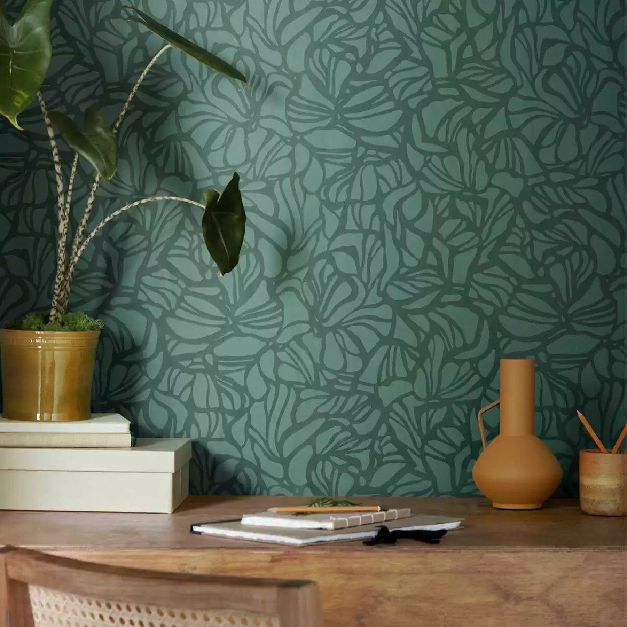 2210-163-02 Essence Purity Forest Green Wallpaper By 1838 Wallcoverings