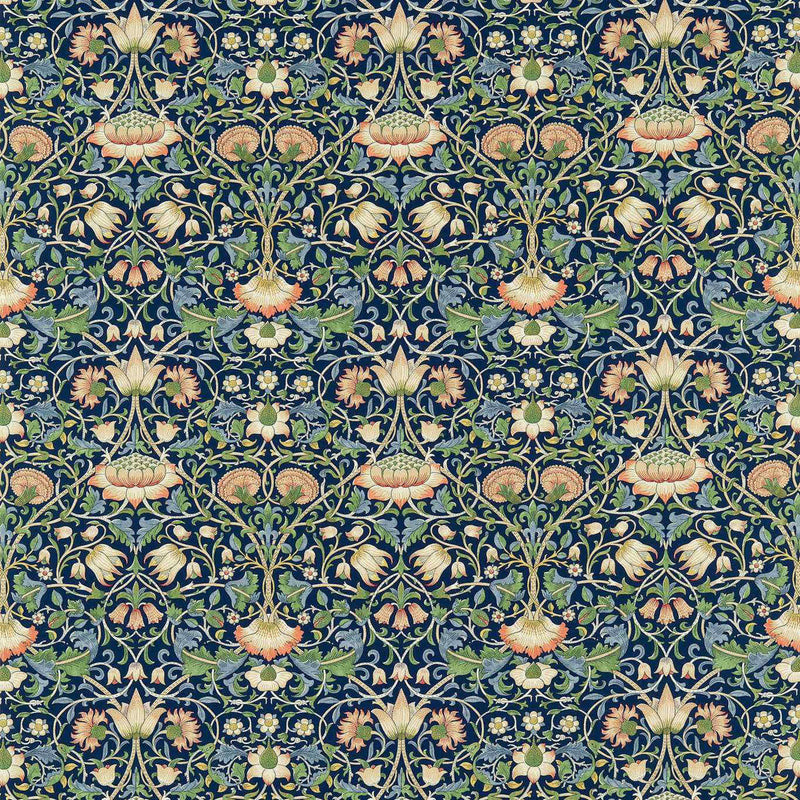 222521 Lodden Archive II Prints Indigo/Mineral Fabric by Morris & Co