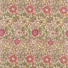 222529 Pink & Rose Archive II Prints Manilla/Wine Fabric by Morris & Co