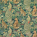 Forest Velvet Archive II Prints Azure Fabric by Morris & Co