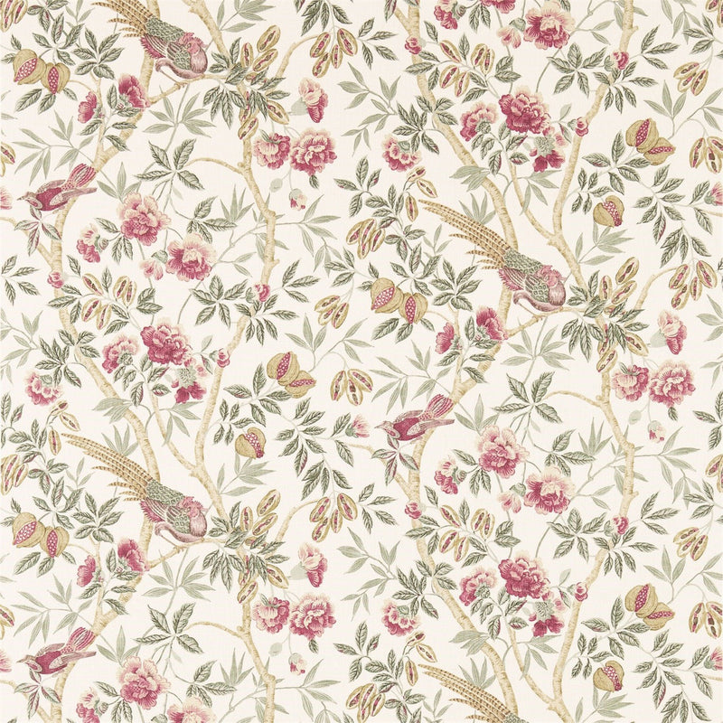 223968 Abbeville Country House Rose/Calico Fabric by Sanderson