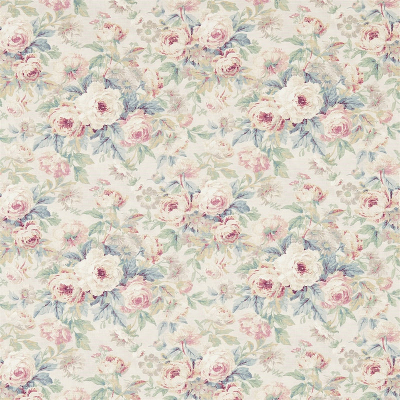 223977 Amelia Rose Country House Wedgwood/Pink Fabric by Sanderson
