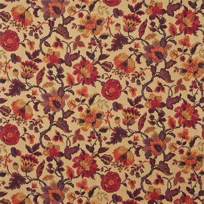 Amanpuri One Sixty Old Gold/Aubergine Fabric by Sanderson