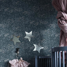 225-66 Malin Kolonin Indigo Blue Wallpaper By Sandberg