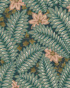 2250 Hidden Ivy Green and Multi Wallpaper by Boråstapeter