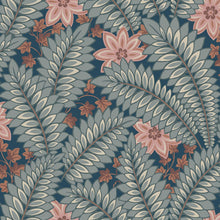 2251 Hidden Ivy Blue and Multi Wallpaper by Boråstapeter