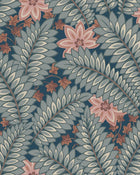 2251 Hidden Ivy Blue and Multi Wallpaper by Boråstapeter