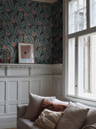 2251 Hidden Ivy Blue and Multi Wallpaper by Boråstapeter