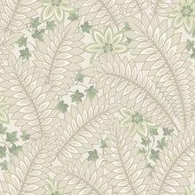 2252 Hidden Ivy Beige and Green Wallpaper by Boråstapeter