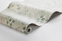 2252 Hidden Ivy Beige and Green Wallpaper by Boråstapeter