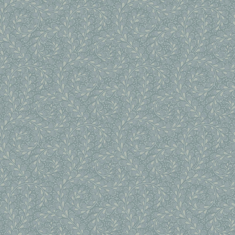 2254 Wild Ferns Blue Wallpaper by Boråstapeter