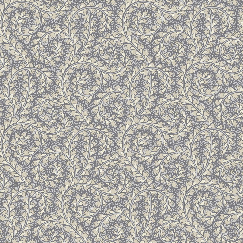 2256 Wild Ferns Purple and Beige Wallpaper by Boråstapeter