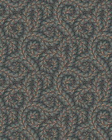 2257 Wild Ferns Blue and Multi Wallpaper by Boråstapeter