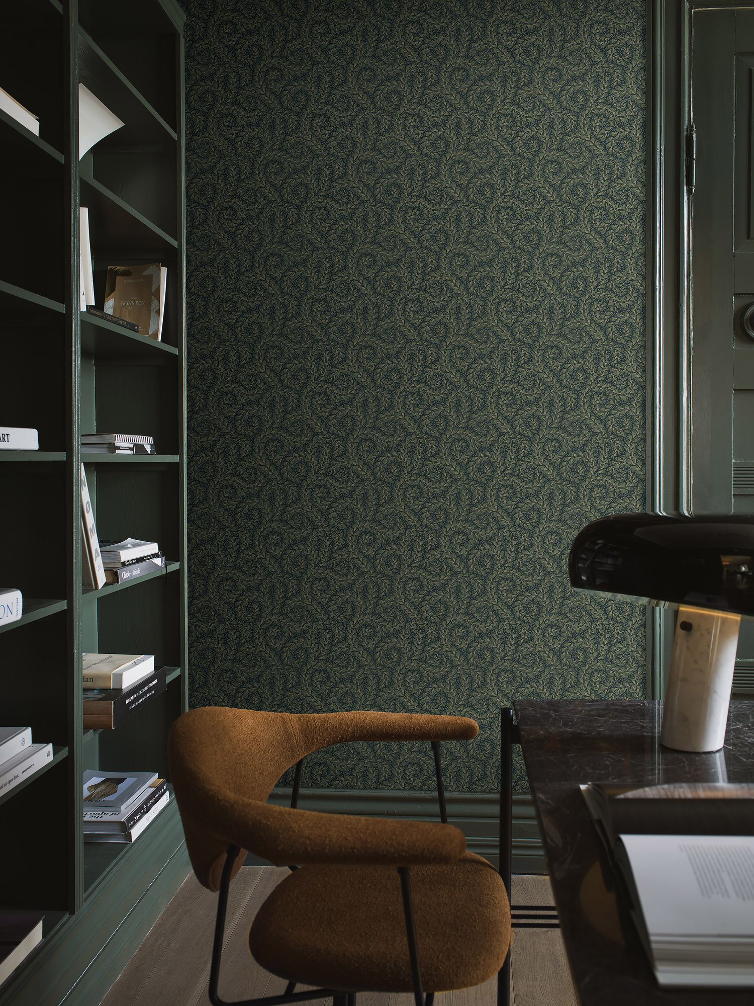 2258 Wild Ferns Green Wallpaper by Boråstapeter