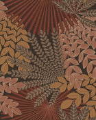 2259 Velvet Leaves Red and Brown Wallpaper by Boråstapeter