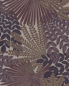 2260 Velvet Leaves Purple and Brown Wallpaper by Boråstapeter