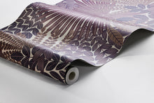 2260 Velvet Leaves Purple and Brown Wallpaper by Boråstapeter
