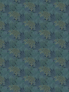2261 Velvet Leaves Blue and Turquoise Wallpaper by Boråstapeter