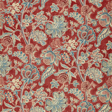 226320 Shalimar Country House Ruby/Teal Fabric by Sanderson