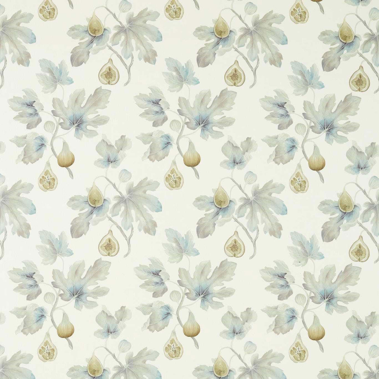 226328 Fig Harvest Country Woodland Wedgwood/Chalk Fabric by Sanderson