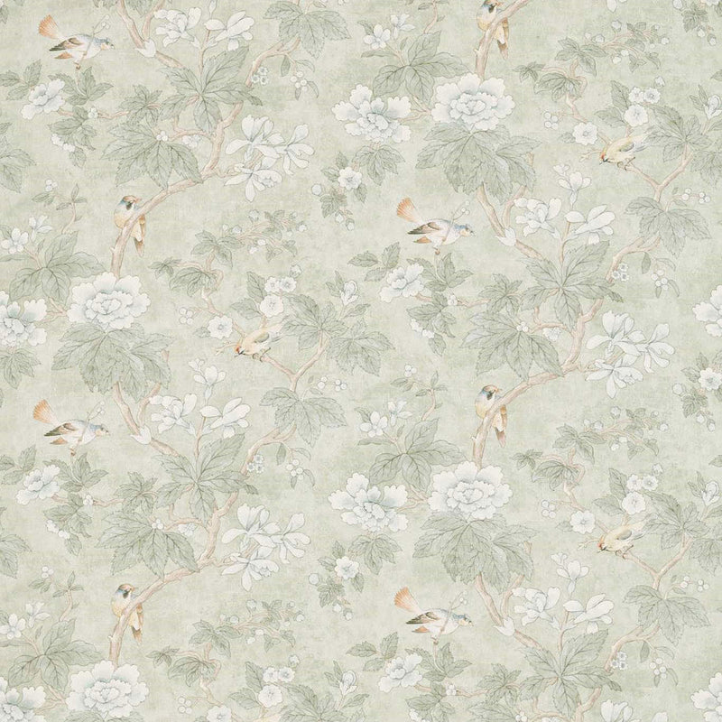 226370 Chiswick Grove Country Woodland Sage Fabric by Sanderson