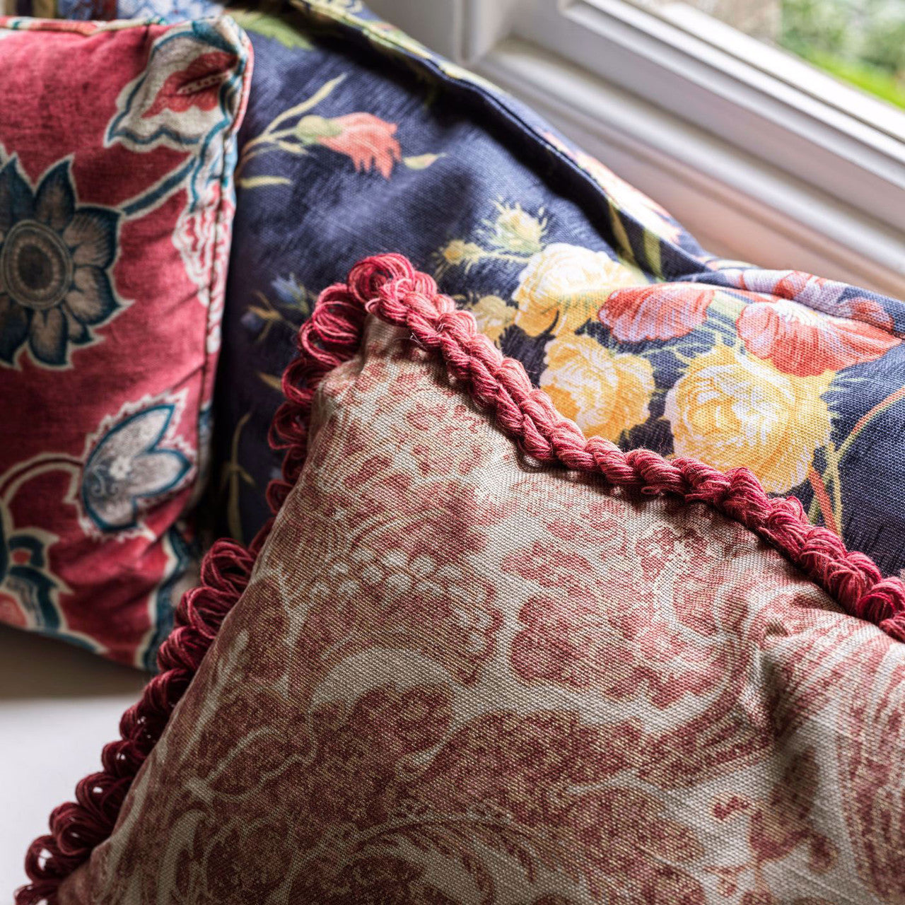 226382 Courtney Country House Amber/Linen Fabric by Sanderson