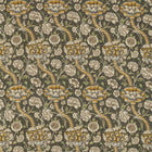 226397 Wandle Archive IV The Collector Charcoal/Mustard Fabric by Morris & Co