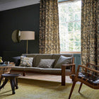 226397 Wandle Archive IV The Collector Charcoal/Mustard Fabric by Morris & Co