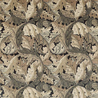 226399 Acanthus Archive IV The Collector Charcoal/Grey Fabric by Morris & Co