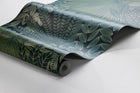 2263 Velvet Leaves Green and Black Wallpaper by Boråstapeter