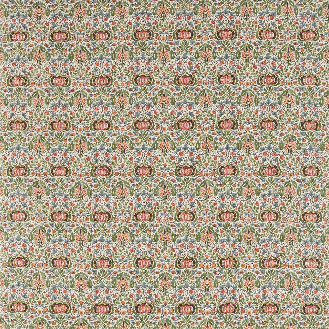 226408 Little Chintz Archive IV The Collector Olive/Ochre Fabric by Morris & Co