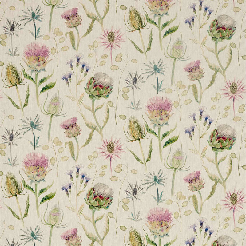 226423 Thistle Garden Embleton Bay Thistle/Fig Fabric by Sanderson