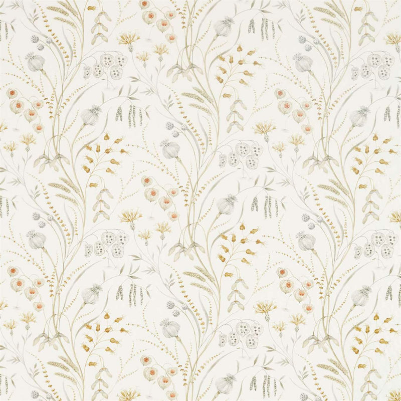 226432 Summer Harvest Embleton Bay Silver/Corn Fabric by Sanderson