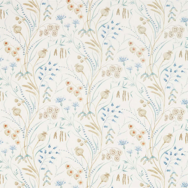 226434 Summer Harvest Embleton Bay Cornflower/Wheat Fabric by Sanderson