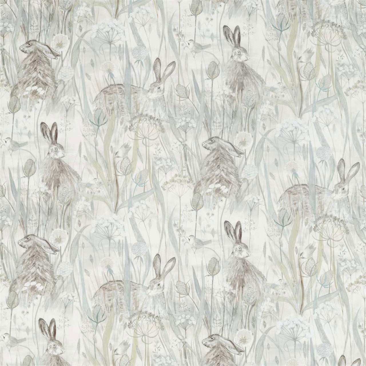226436 Dune Hares Embleton Bay Mist/Pebble Fabric by Sanderson