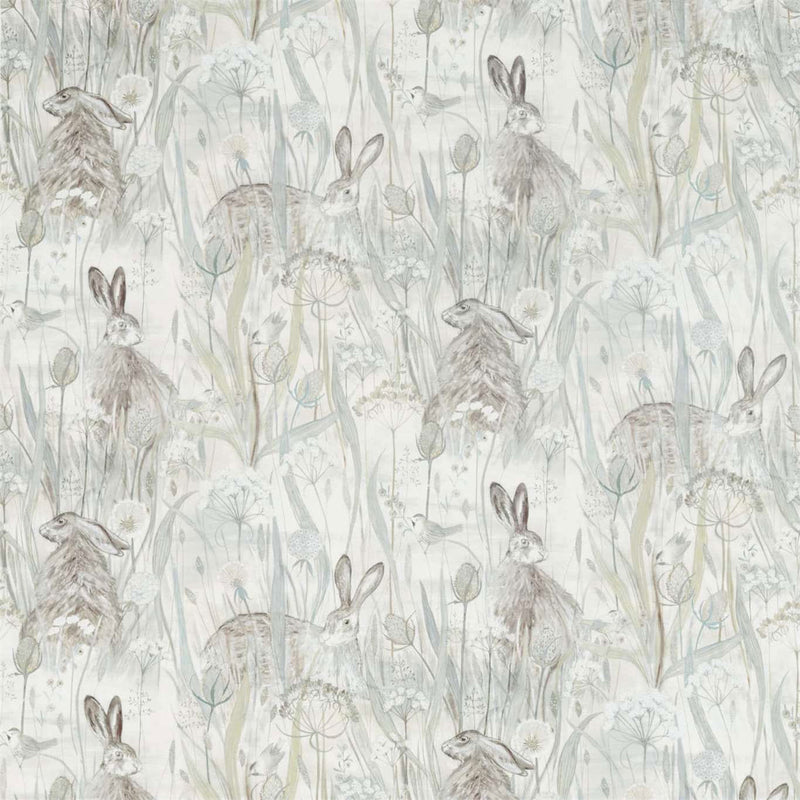 226436 Dune Hares Embleton Bay Mist/Pebble Fabric by Sanderson