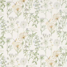 226437 Wild Angelica Embleton Bay Silver/Spring Leaf Fabric by Sanderson