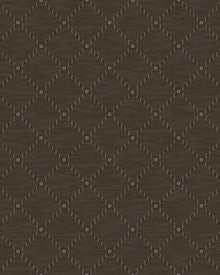 Golden Trellis Brown Treasured Wallpaper by Boråstapeter